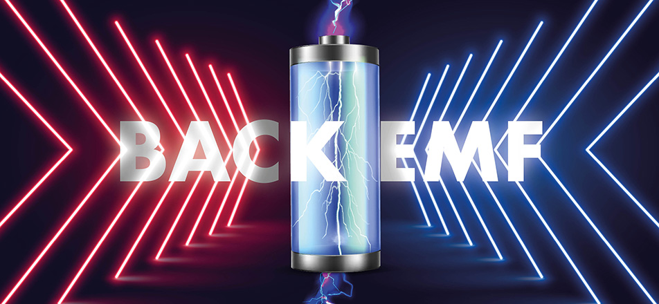 Back Emf aka counter electromotive force.