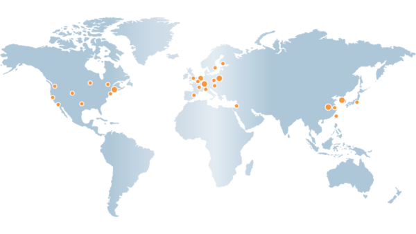 Worldmap Tecnotion locations