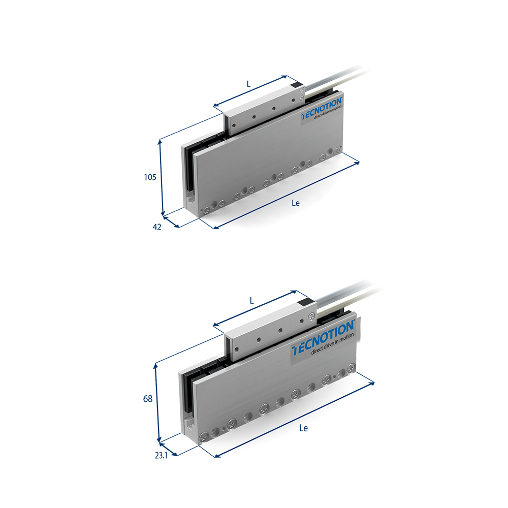 UMX and ULV Ironless motors with dimensions